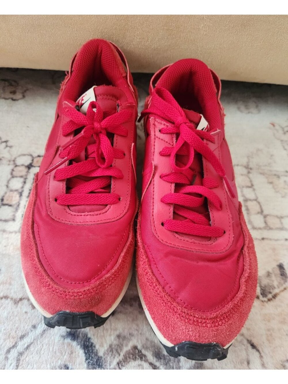 Nike Women's Sz. 7.5 Red Waffle Debut 'Gym Red' Sneakers - Picture 2 of 7